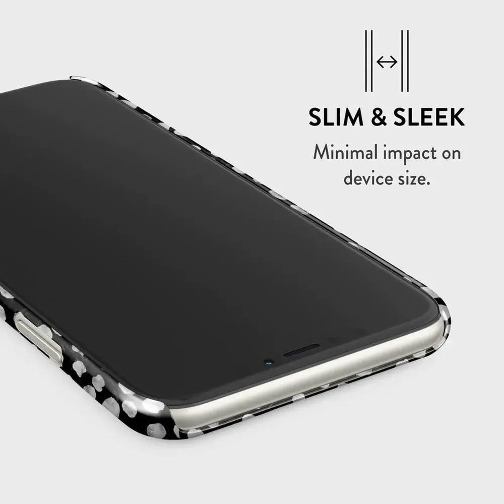 Burga Night Sky iPhone Snap Case 11 Pro Max NWT Black White Stars Dots